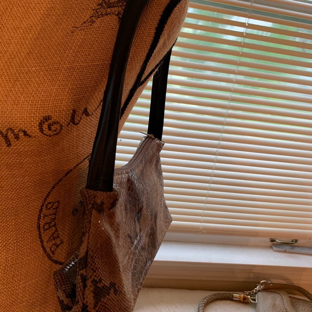 Desmo Leather Handbag (Python Print) - image 4